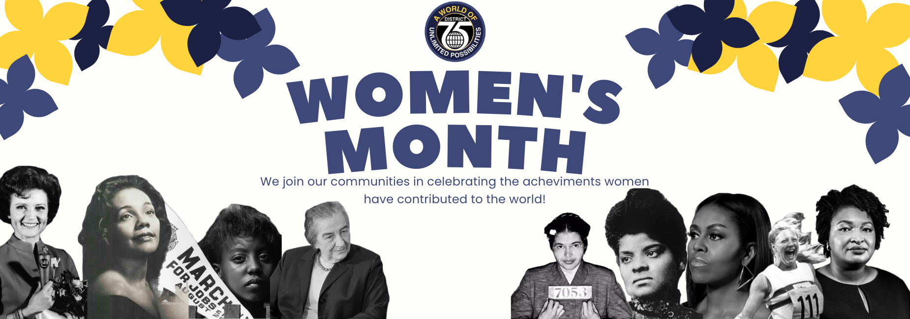 Collage celebrating Women's Month with notable women and striking visuals.