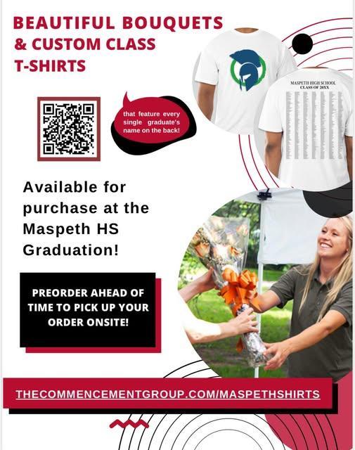 Graduation Flowers And Custom Class T-Shirts