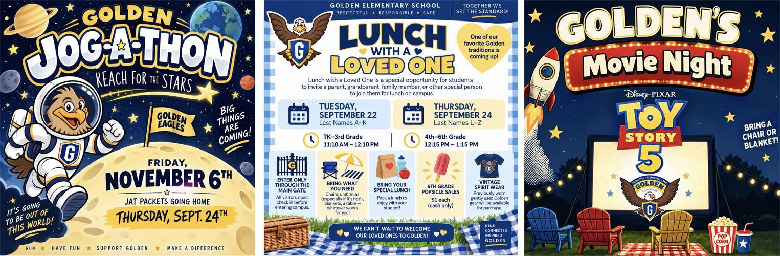 Multi-Event Shuffle: Jog-a-Thon, Lunch with a Loved One & Movie Night