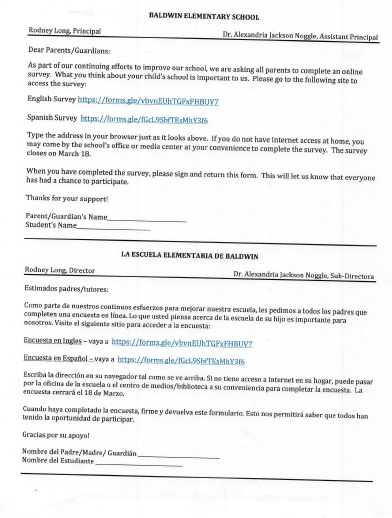 Parent Survey