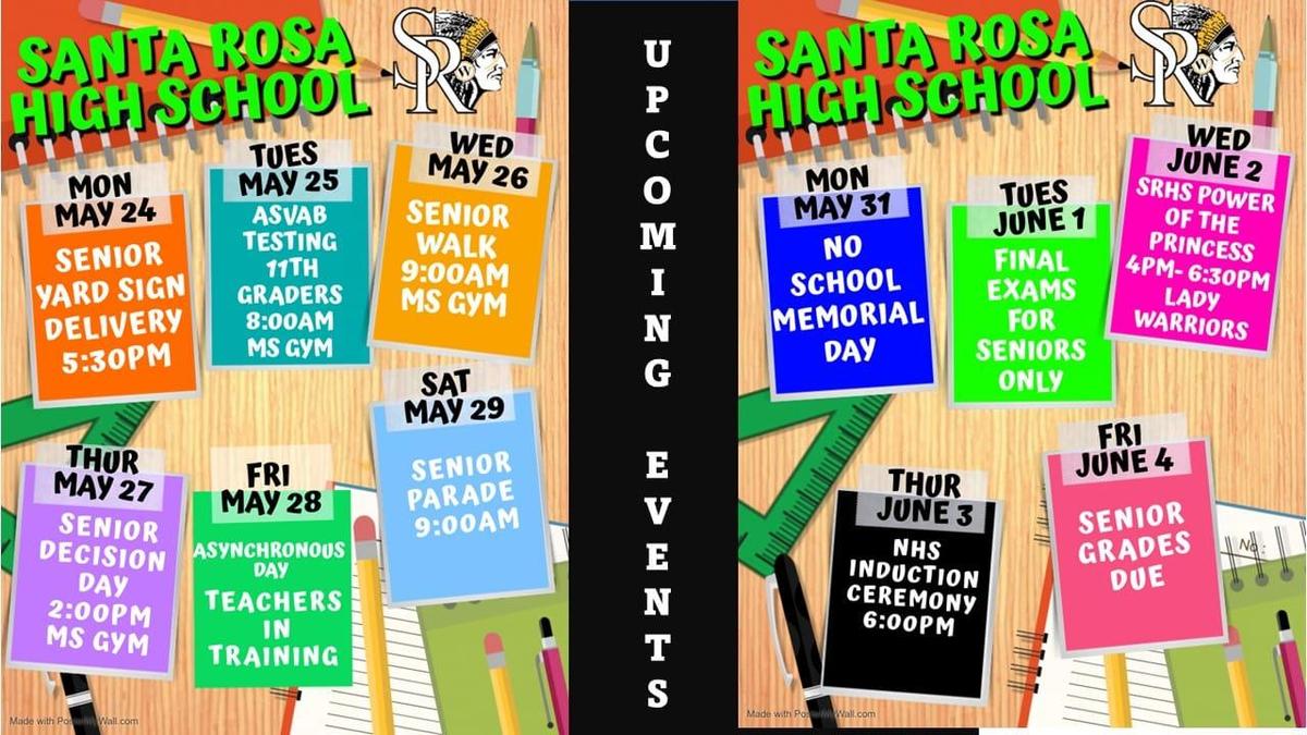 SRHS Upcoming Events | Santa Rosa High School SRHS Upcoming Events | Santa Rosa High School