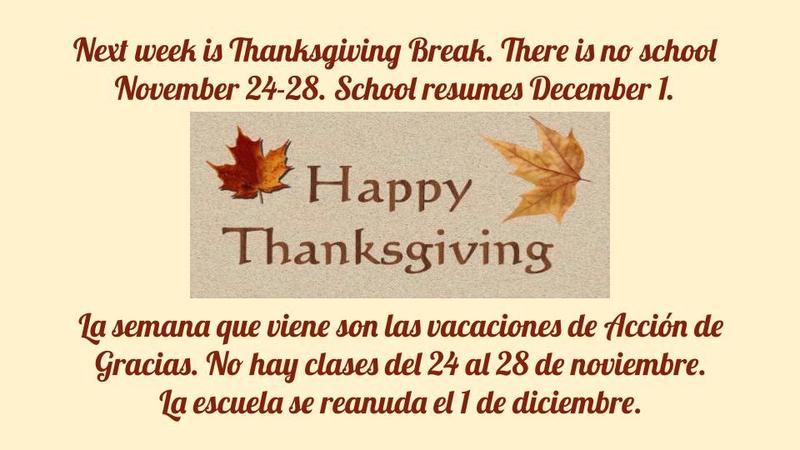 Thanksgiving Break