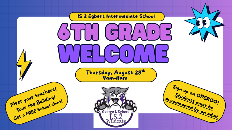 6th Grade Welcome