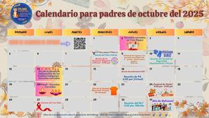 (Spanish) October Parent Calendar