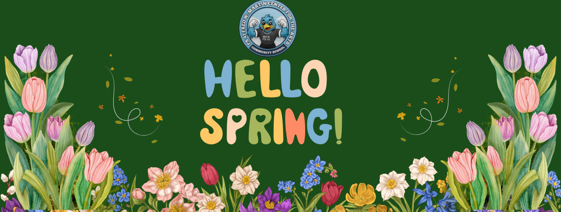 hello spring banner
