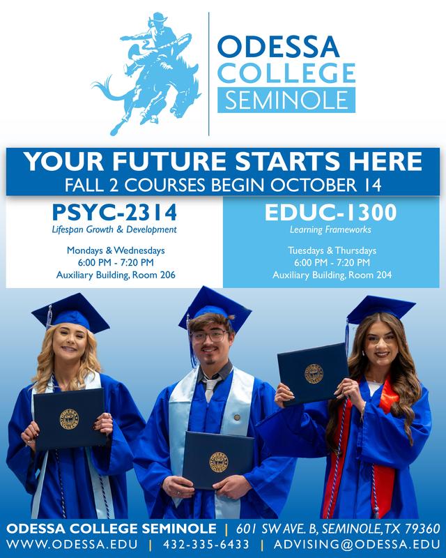Odessa College || Seminole, Fall 2 Course Catalog