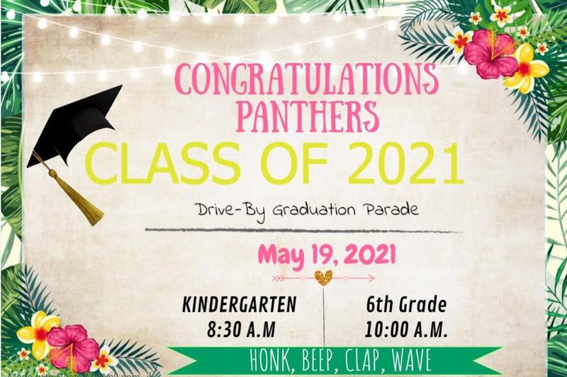 Kindergarten (8:30 a.m.) and Sixth Gr. (10:00 a.m.) Drive Thru Promotion 5/19/21 Featured Photo