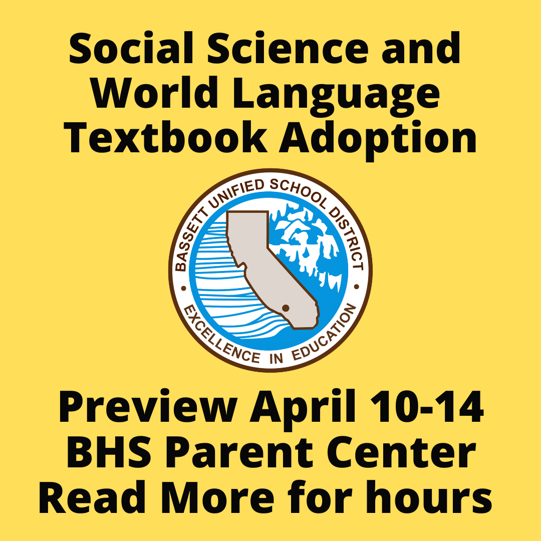 Textbook Adoption Preview Nueva Vista Continuation School