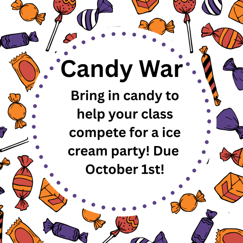 Candy War due October 1st!