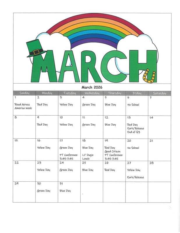 March Calendar