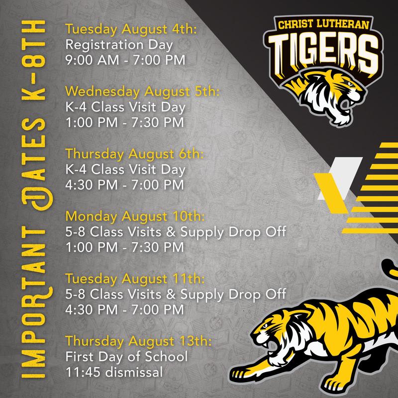 Important Dates K-8th Featured Photo