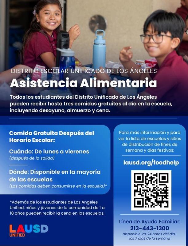 Food Assistance Flyer in Spanish