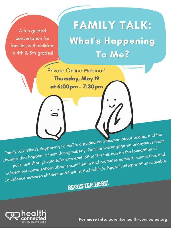 Family Talk Event Flyer