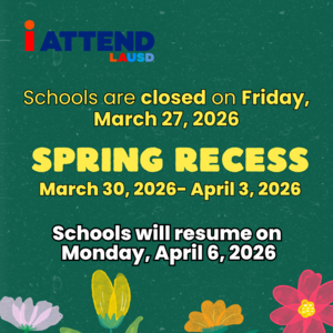 Spring Break! 3/27-4/5