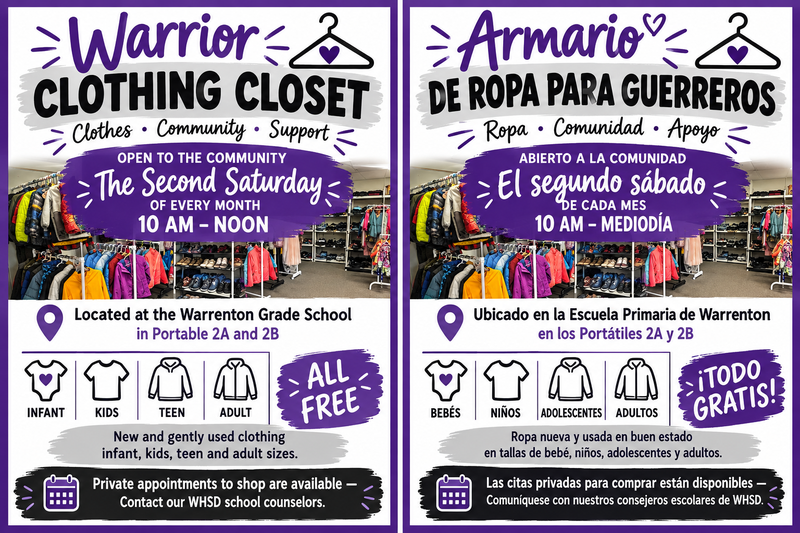 Warrior Clothing Closet