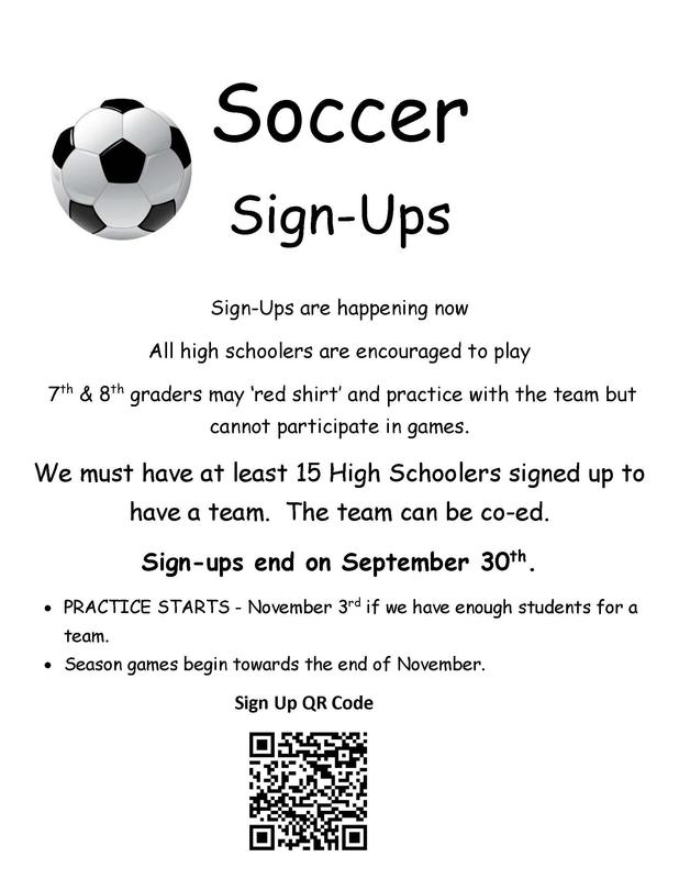 Soccer Sign Up Flyer