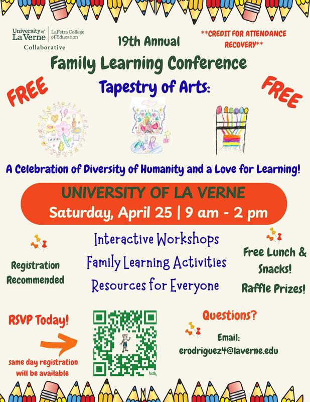 19th Annual Family Learning Conference: Tapestry of Arts