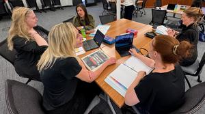 Members of the SPUSD Ed Tech Committee participate in the final meeting of the school year. (Photo Courtesy of South Pasadena Unified School District)