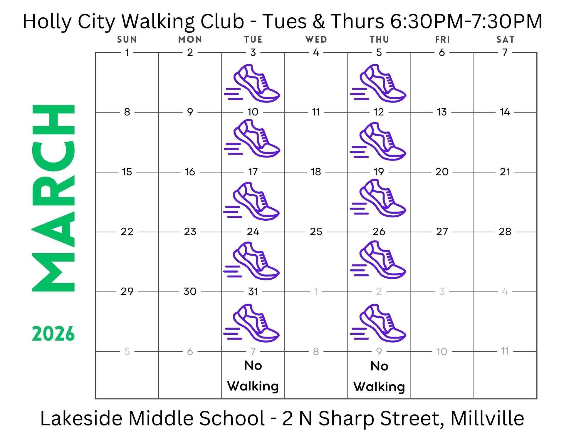 March Walking Club
