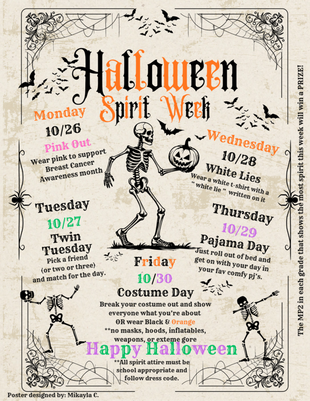 Halloween Spirit Week (See Details For Breakdown) Featured Photo