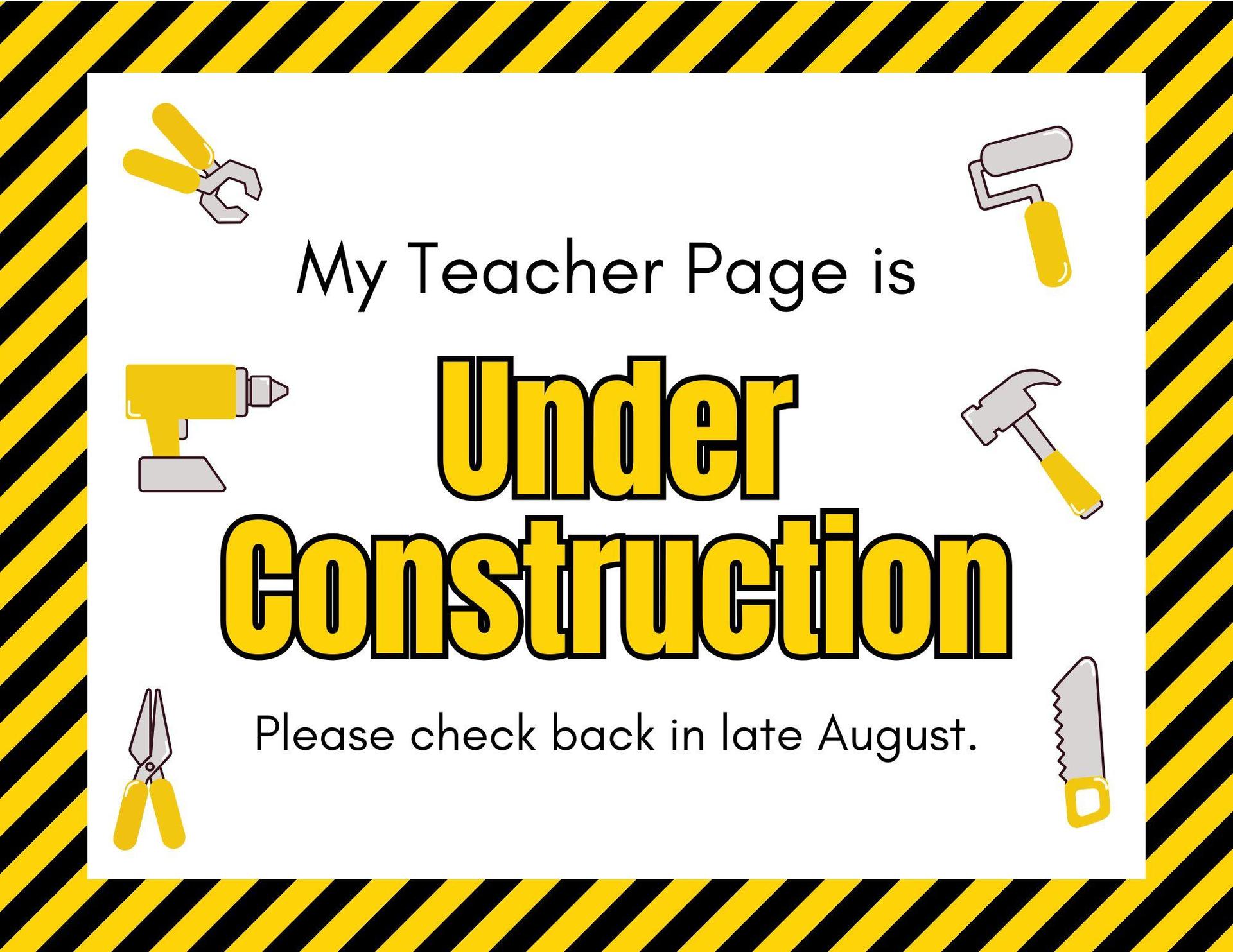 Under Construction - Please come back in late August.