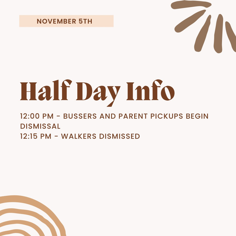 Half Day Information and Days Off