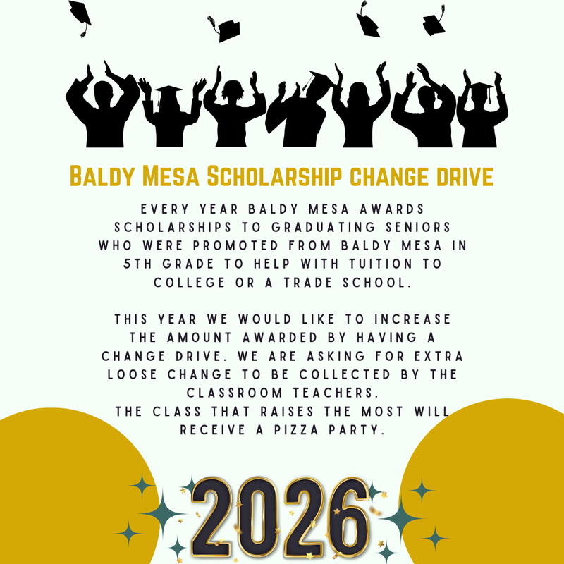 Baldy Mesa Scholarship Change Drive Featured Photo