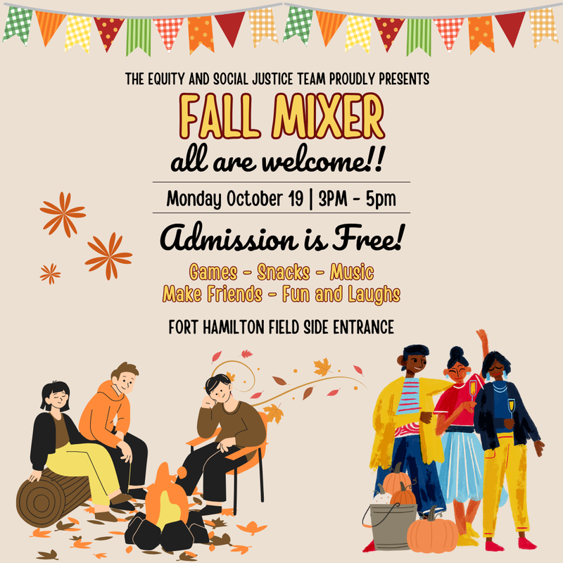 The Equity and Social Justice Team Fall Mixer -Monday, October 19, 2026 Featured Photo