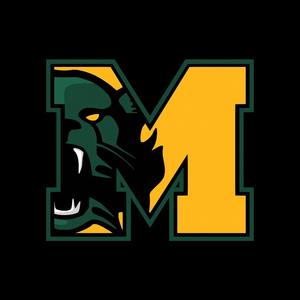 YELLOW M WITH GREEN BEARCAT HEAD