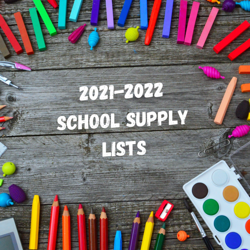2021-2022 School Supply Lists Featured Photo