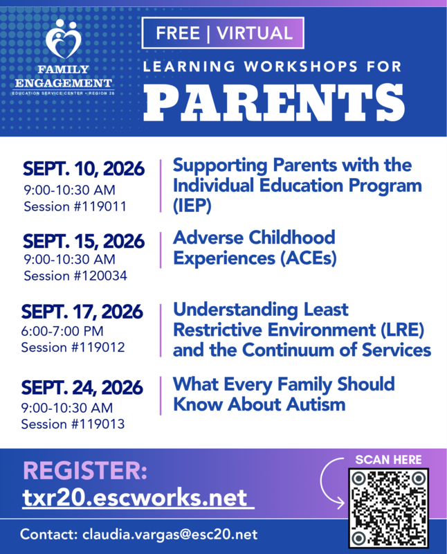 FREE Virtual Workshops for Parents!