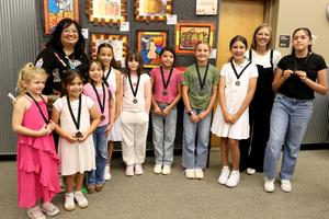 KRES art students at Oct. 13 Art Show