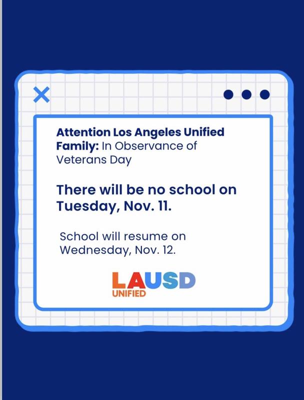 No School Veterans Day 11/11/25