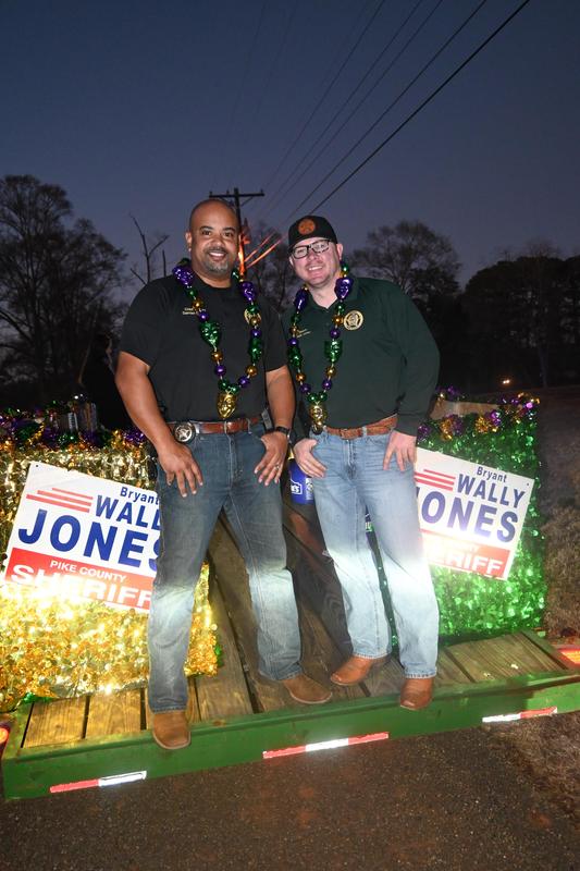 Sheriff Bryant “Wally” Jones, Chief Damian Gatlin, and the Pike County Sheriff’s Office support staff proudly supported the 2026 Summit Mardi Gras Parade, helping ensure a safe and enjoyable celebration for all attendees.  Provided by the Pike County Sheriff’s Office Public Relations Department.  #ServiceBeforeSelf