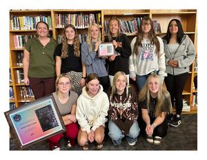 Mrs. Schmitz and yearbook staff earned the GOLD level of Excellence