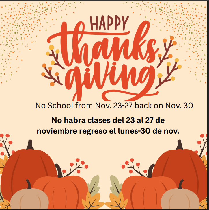 No school Nov. 23-27 Featured Photo