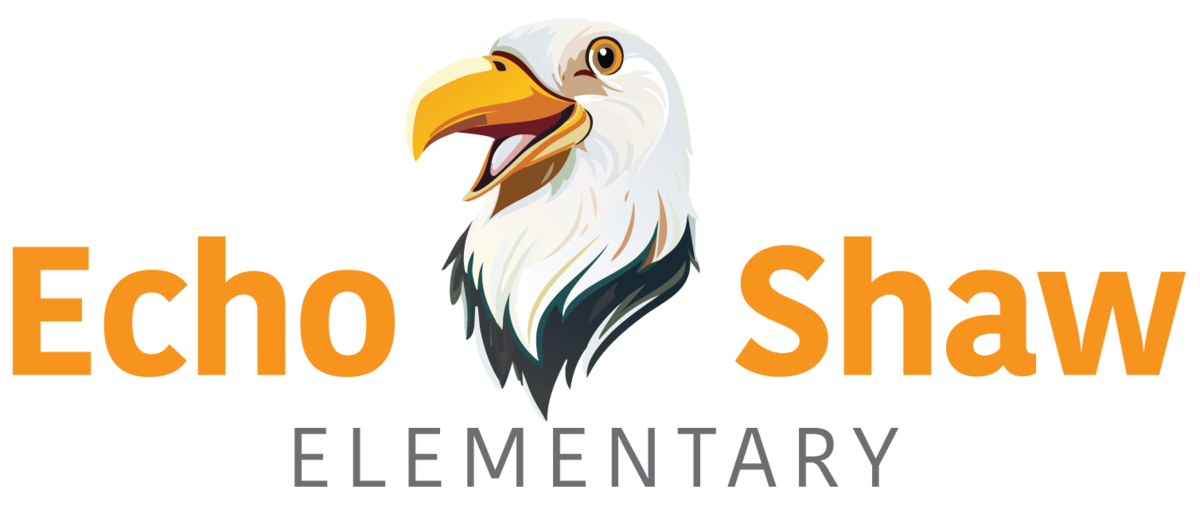 Echo Shaw Eagle logo with orange writing