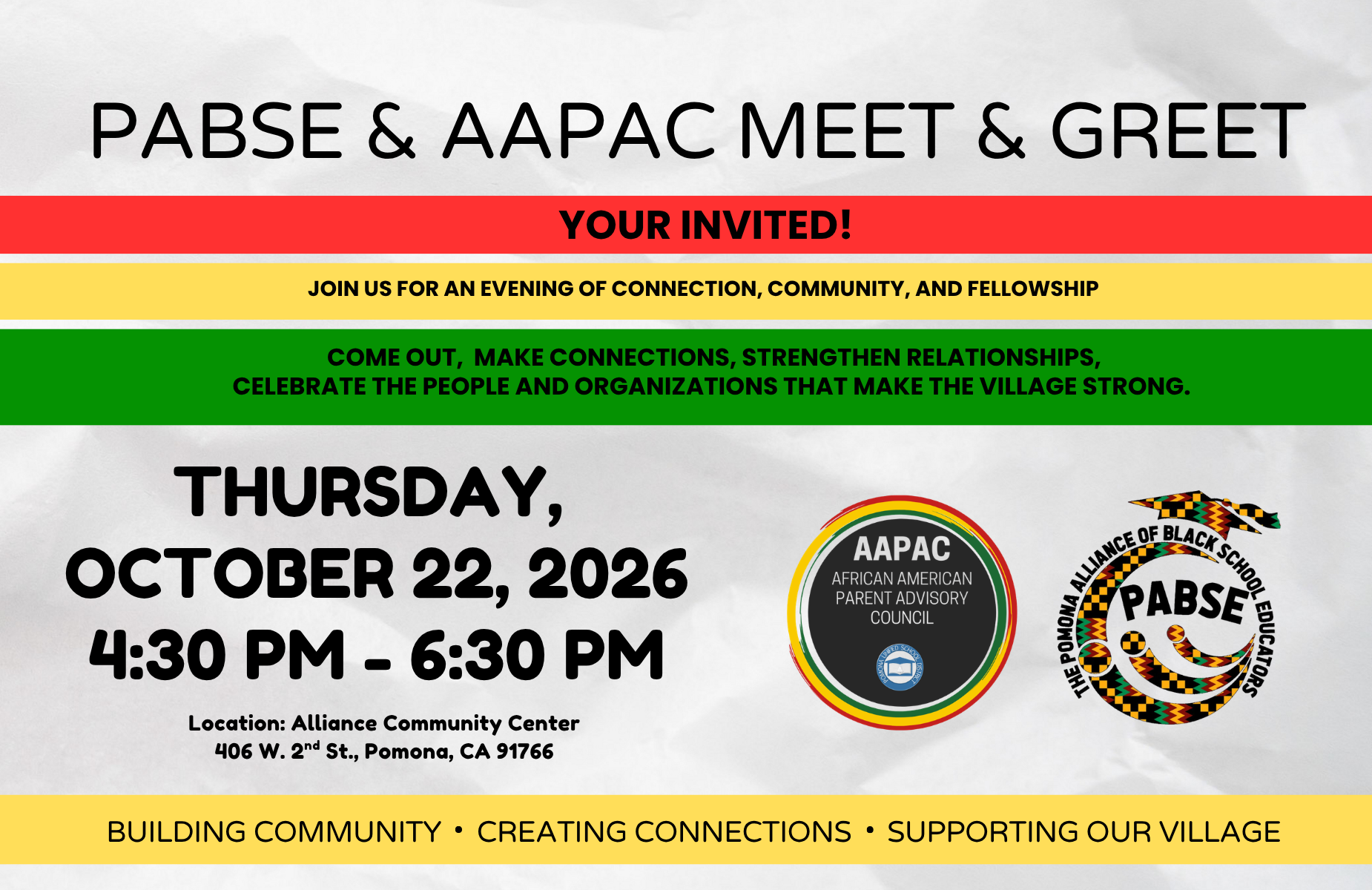 AAPAC and PABSE Meet and Greet for October 22, 2026 shuffle banner image for homepage