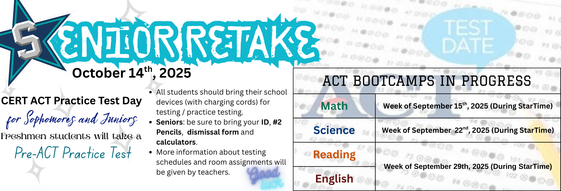 ACT Senior Retake 2025