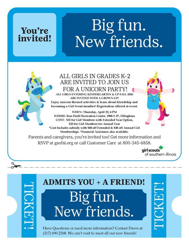 Unicorn Party for Girl Scouts