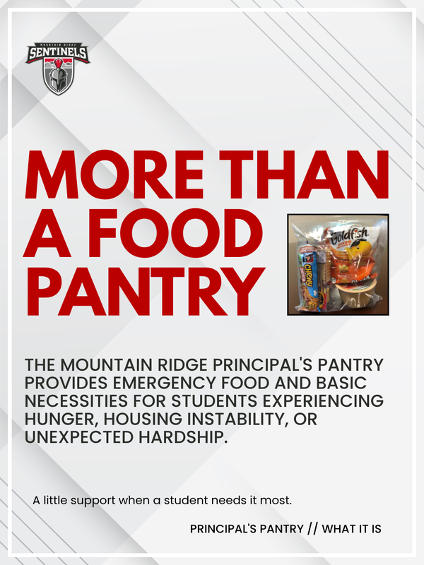 More than a food pantry - MRHS Principal's Pantry
