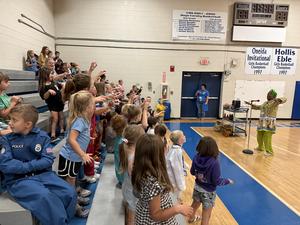 Students at Storytelling Event