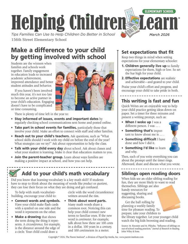 March Parent Letter