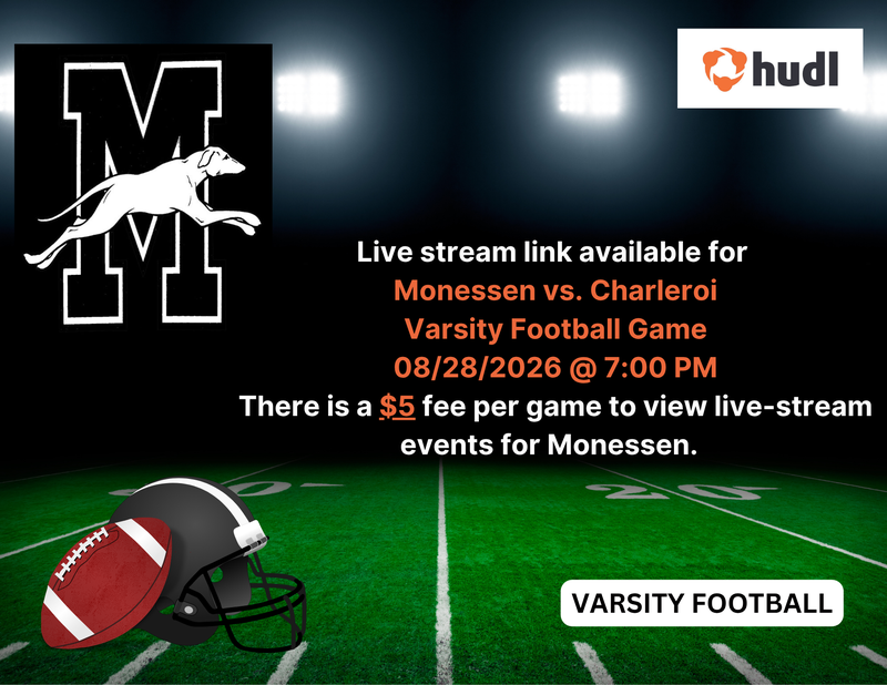 Varsity Football vs. Charleroi 8/28/26 @ 7:00 PM Featured Photo