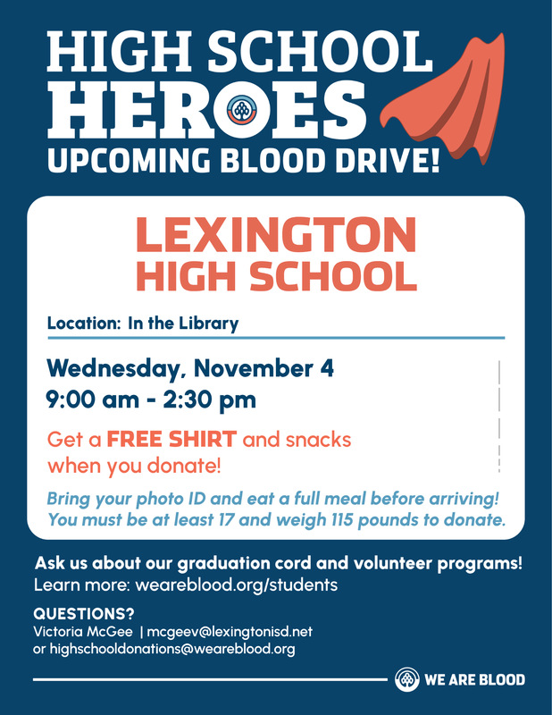 WE are Blood Drive Flyer