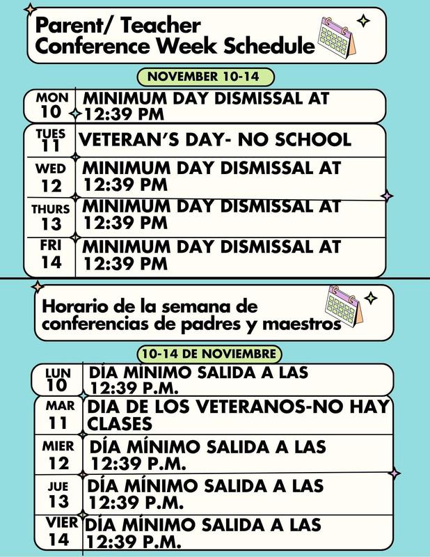 Herrick Avenue Minimum Day Schedule