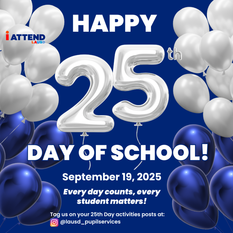 25th day of school flyer