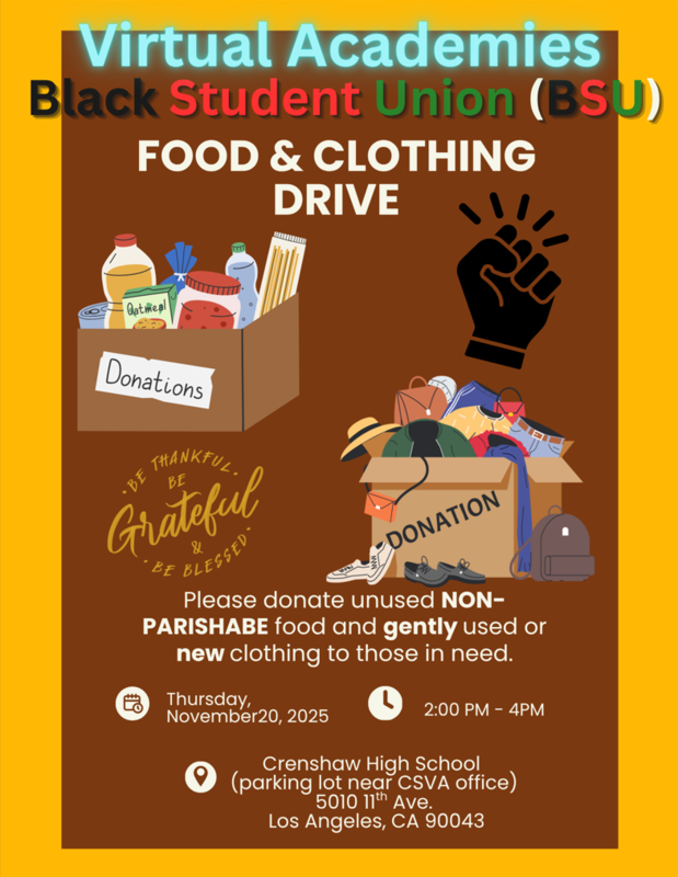 BSU Clothing Drive