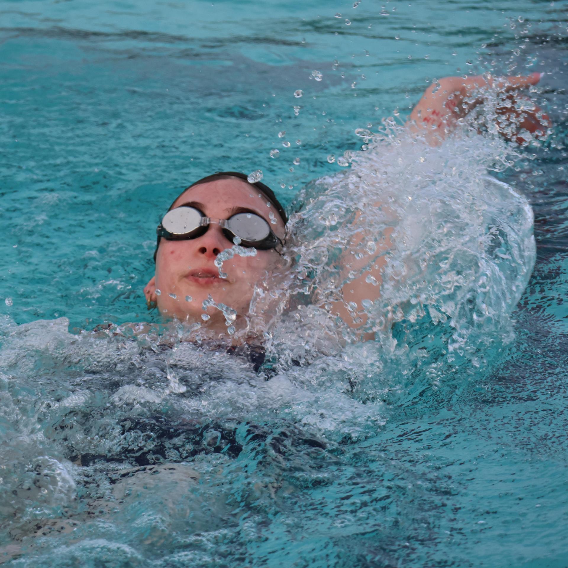 Trinity Bawdon swimming