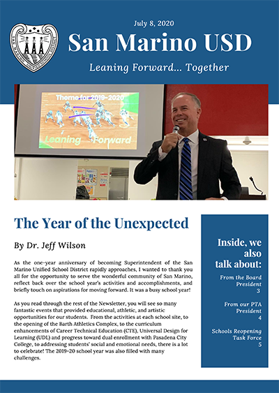 Summer 2020 Newsletter